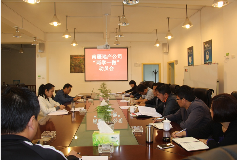 南疆地產(chǎn)黨支部召開“兩學(xué)一做”學(xué)習(xí)教育動員大會