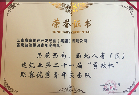 省房（集團）公司團委在八?。▍^(qū)）建筑業(yè) “貢獻杯”聯(lián)賽中斬獲殊榮