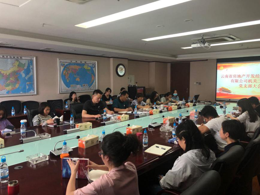 胡亞東為機(jī)關(guān)第二黨支部黨員干部職工講黨課