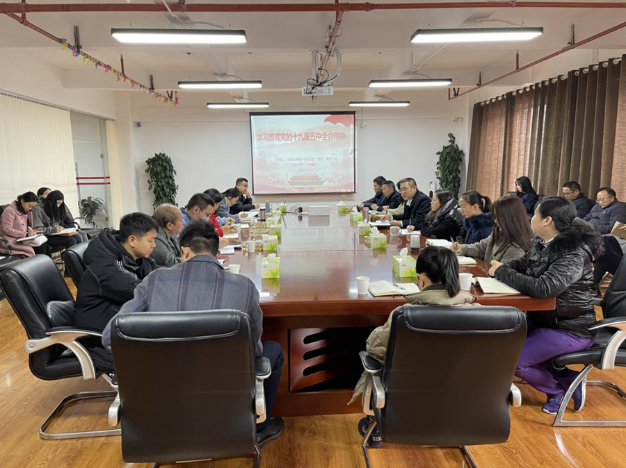 武繼紅到云航地產(chǎn)講授黨的十九屆五中全會精神專題黨課